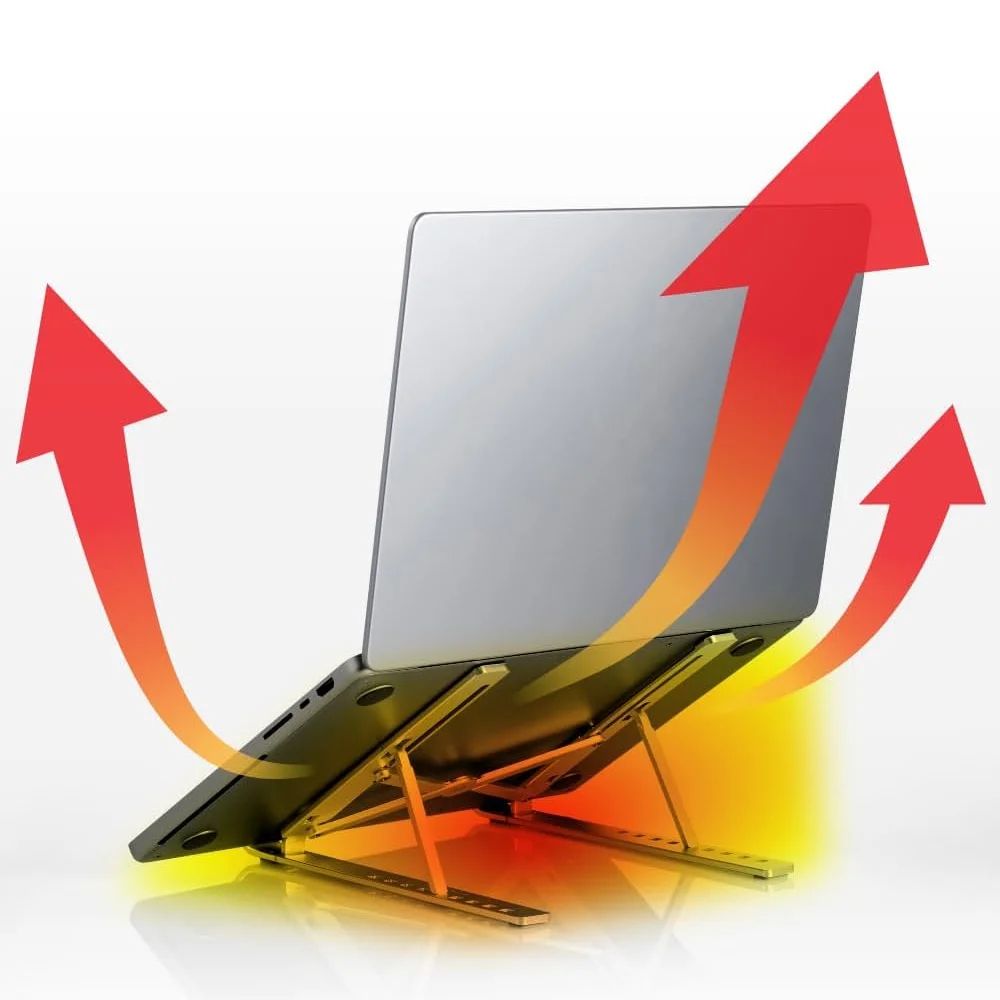 Ergonomic Adjustable Laptop Stand Foldable Portable Desktop Riser 3