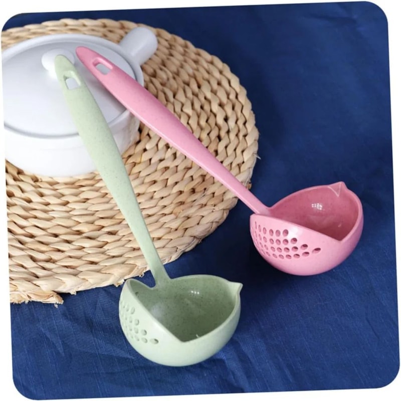 TwoinOne Soup Strainer Ladle Effortless Liquid Solid Separator For Perfect Serving 3