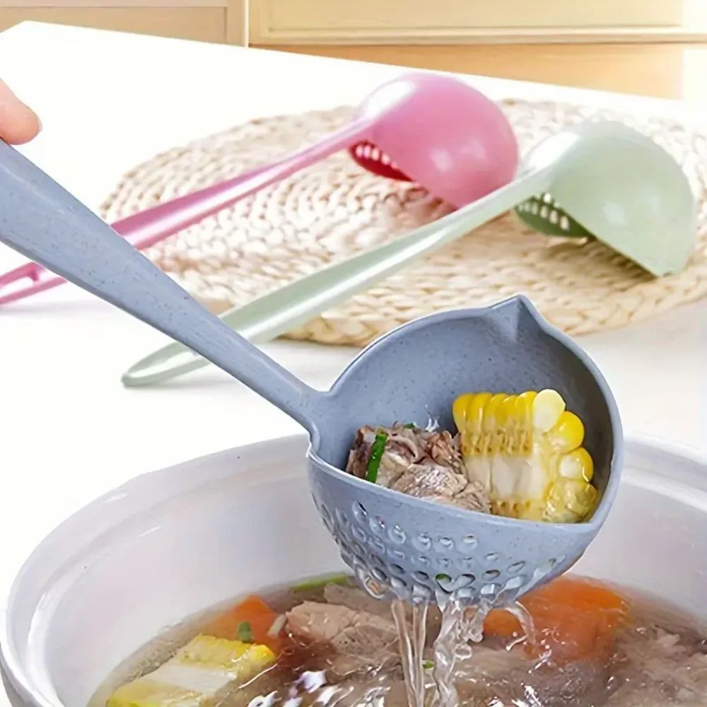 TwoinOne Soup Strainer Ladle Effortless Liquid Solid Separator For Perfect Serving 5