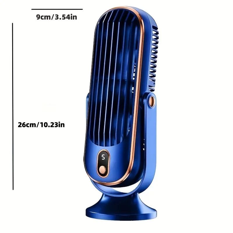 USB Desktop Tower Fan With LED Display 5Speed Quiet Desk Fan For Home Office Cooling 3