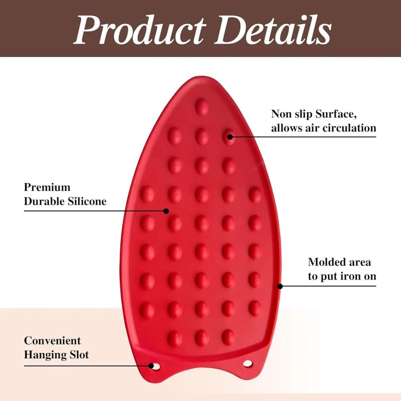 Reusable Silicone Ironing Board Pad HeatResistant Thick Protective Mat For Easy Ironing Anywhere 4