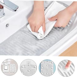 portable silicone travel washboard with suction cups – foldable hand laundry board