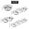 Stainless Steel Divided Dip Bowls Reusable Condiment Tray For Sauces Spices BBQ 1