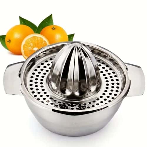 Pro-Press Stainless Steel Manual Citrus Juicer – Heavy-Duty Fruit Press Handheld Lemon & Orange Squeezer