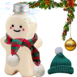 gingerbread shaped reusable drink bottle – 500ml cute holiday beverage container