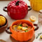Ceramic Pumpkin Soup Pot With Lid Creative Halloween Soup Noodle Bowl 0