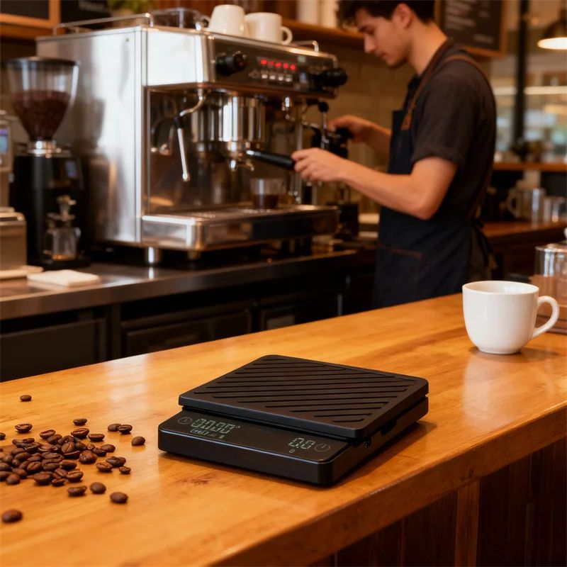Smart PourOver Coffee Scale With Flow Rate Monitoring Rechargeable Precision 1
