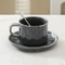 European Style Ceramic Coffee Cup Saucer Set 230ml With Spoon Elegant Solid Color Tea Milk Mug 8