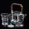HeatResistant Glass Teapot With Infuser Integrated Steaming Boiling Kettle For Home And Office 3