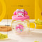 Sanrio Hello Kitty Kuromi HoneyCan Shaped 420ML Glass Cup With Silicone Lid Cute Kids Water Drin 9