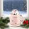 Santa SnowGlobe Lid Ceramic Christmas Mug 500ml Cute Christmas Mug With Lid Gift Cup 0