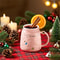 Santa SnowGlobe Lid Ceramic Christmas Mug 500ml Cute Christmas Mug With Lid Gift Cup 1