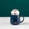 Santa SnowGlobe Lid Ceramic Christmas Mug 500ml Cute Christmas Mug With Lid Gift Cup 6