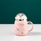 Santa SnowGlobe Lid Ceramic Christmas Mug 500ml Cute Christmas Mug With Lid Gift Cup 7