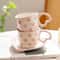 HandPainted Ceramic Heart Handle Mug 201300ml Romantic Love Coffee Tea Cup 3