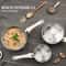 Premium Stainless Steel Saucepan Set 1QT2QT3QT InductionReady Cookware With StayCool Handles 1