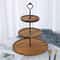 Removable 23 Layer Wooden Cake Stand Tiered Dessert Display Tray 5