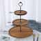 Removable 23 Layer Wooden Cake Stand Tiered Dessert Display Tray 9