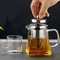 Premium Borosilicate Glass Teapot With Infuser HeatResistant Clear Brew Pot 350550750 ML 0