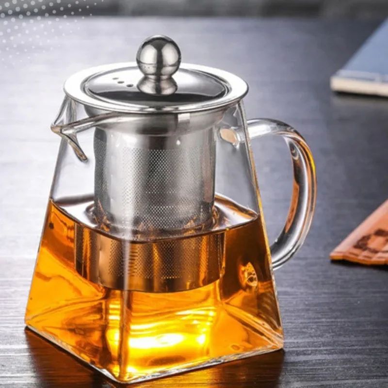 Premium Borosilicate Glass Teapot With Infuser HeatResistant Clear Brew Pot 350550750 ML 1