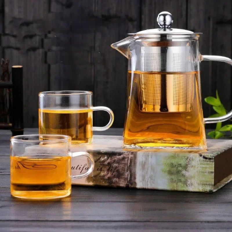 Premium Borosilicate Glass Teapot With Infuser HeatResistant Clear Brew Pot 350550750 ML 2