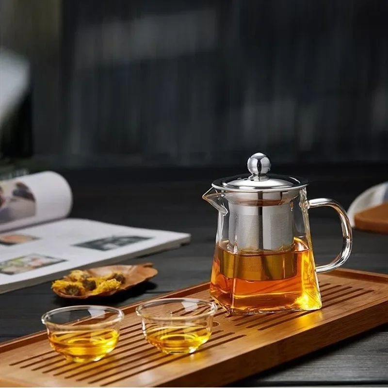 Premium Borosilicate Glass Teapot With Infuser HeatResistant Clear Brew Pot 350550750 ML 3