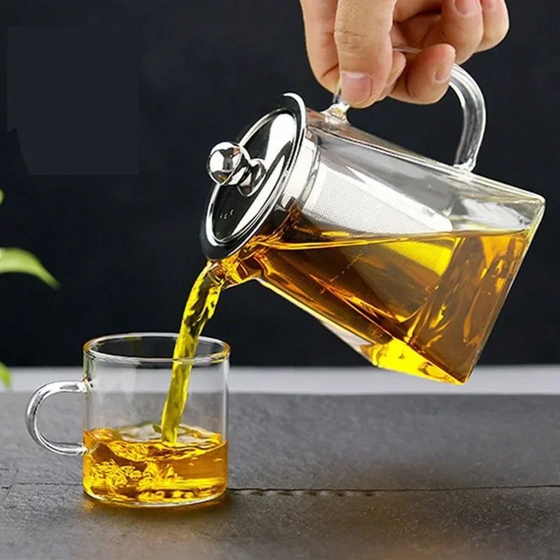 Premium Borosilicate Glass Teapot With Infuser HeatResistant Clear Brew Pot 350550750 ML 4