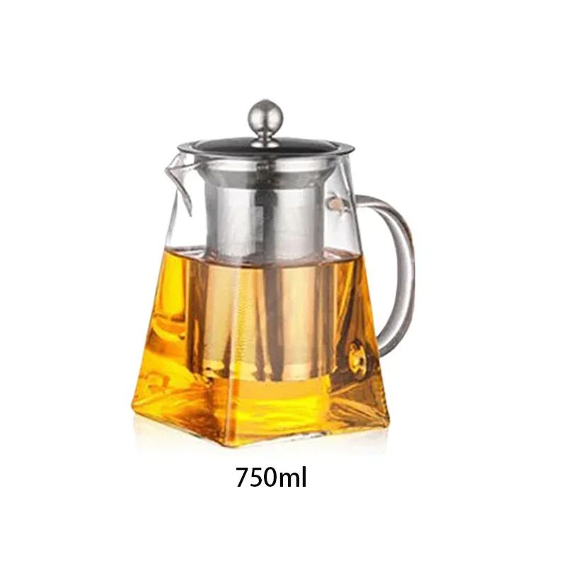 Premium Borosilicate Glass Teapot With Infuser HeatResistant Clear Brew Pot 350550750 ML 8