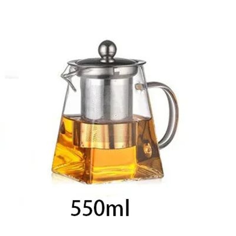 Premium Borosilicate Glass Teapot With Infuser HeatResistant Clear Brew Pot 350550750 ML 7