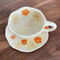 HandPainted Ceramic Coffee Cup With Saucer Set Cute Tea Cup For Cozy Breakfasts 9