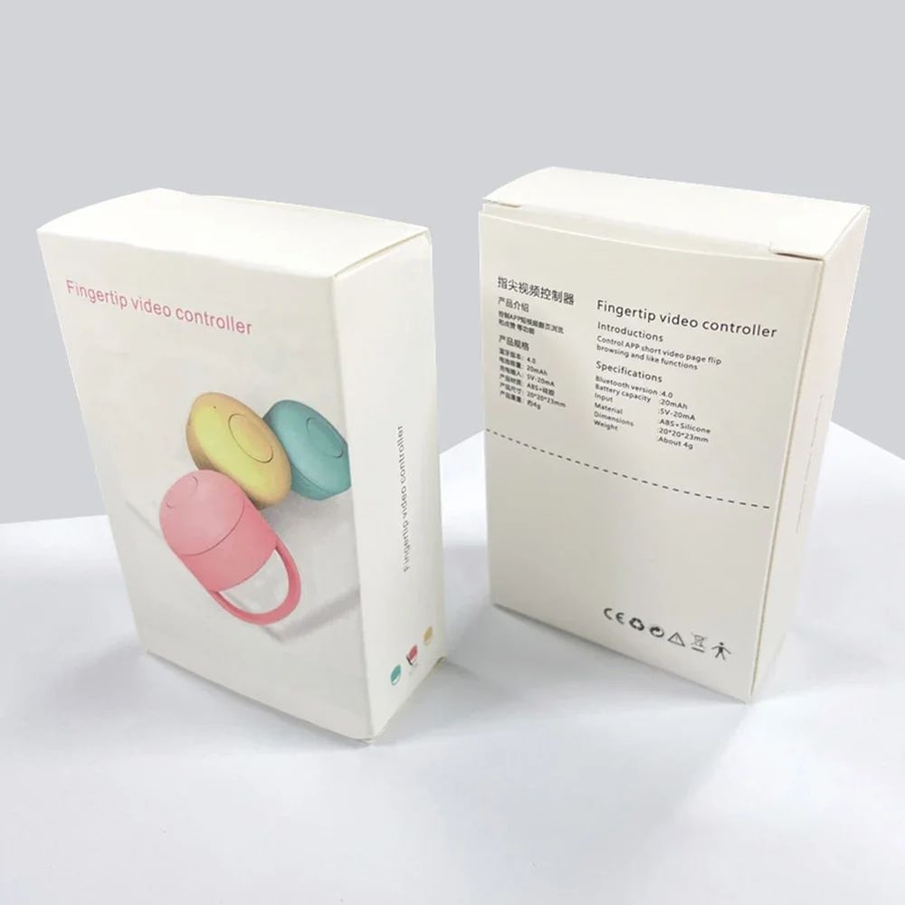 Ultimate Bluetooth Phone Video Controller Ring Fingertip Remote For Automatic Page Browsing HandsF 5