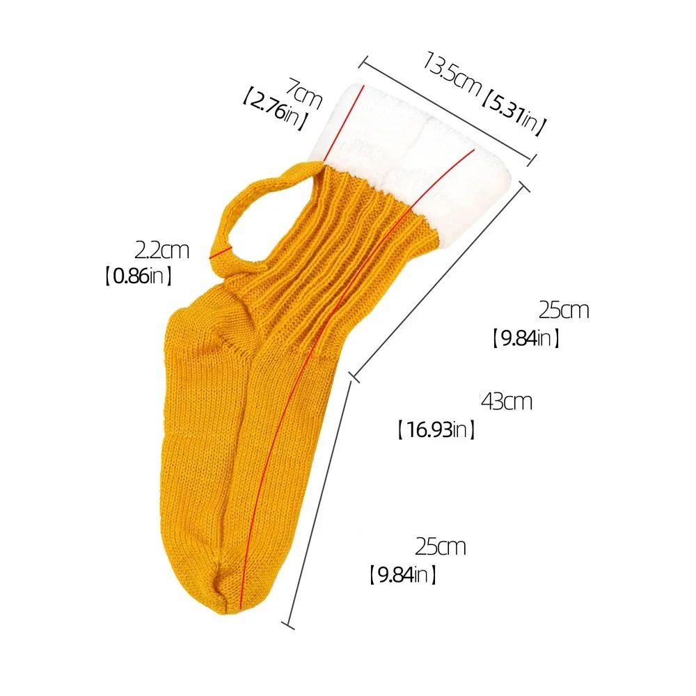 Beer Mug 3D Knitted Winter Socks Cozy 3D Beer Mug Socks For Warm Lounging 2