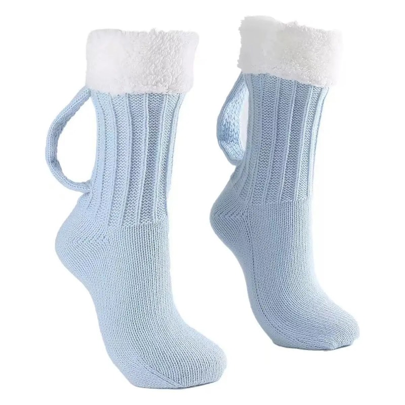 Beer Mug 3D Knitted Winter Socks Cozy 3D Beer Mug Socks For Warm Lounging 9