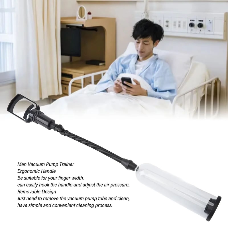Manual Vacuum Pump Trainer For Men Adjustable Air Pump Exerciser For Performance Confidence 1