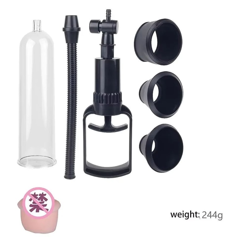 Manual Vacuum Pump Trainer For Men Adjustable Air Pump Exerciser For Performance Confidence 8