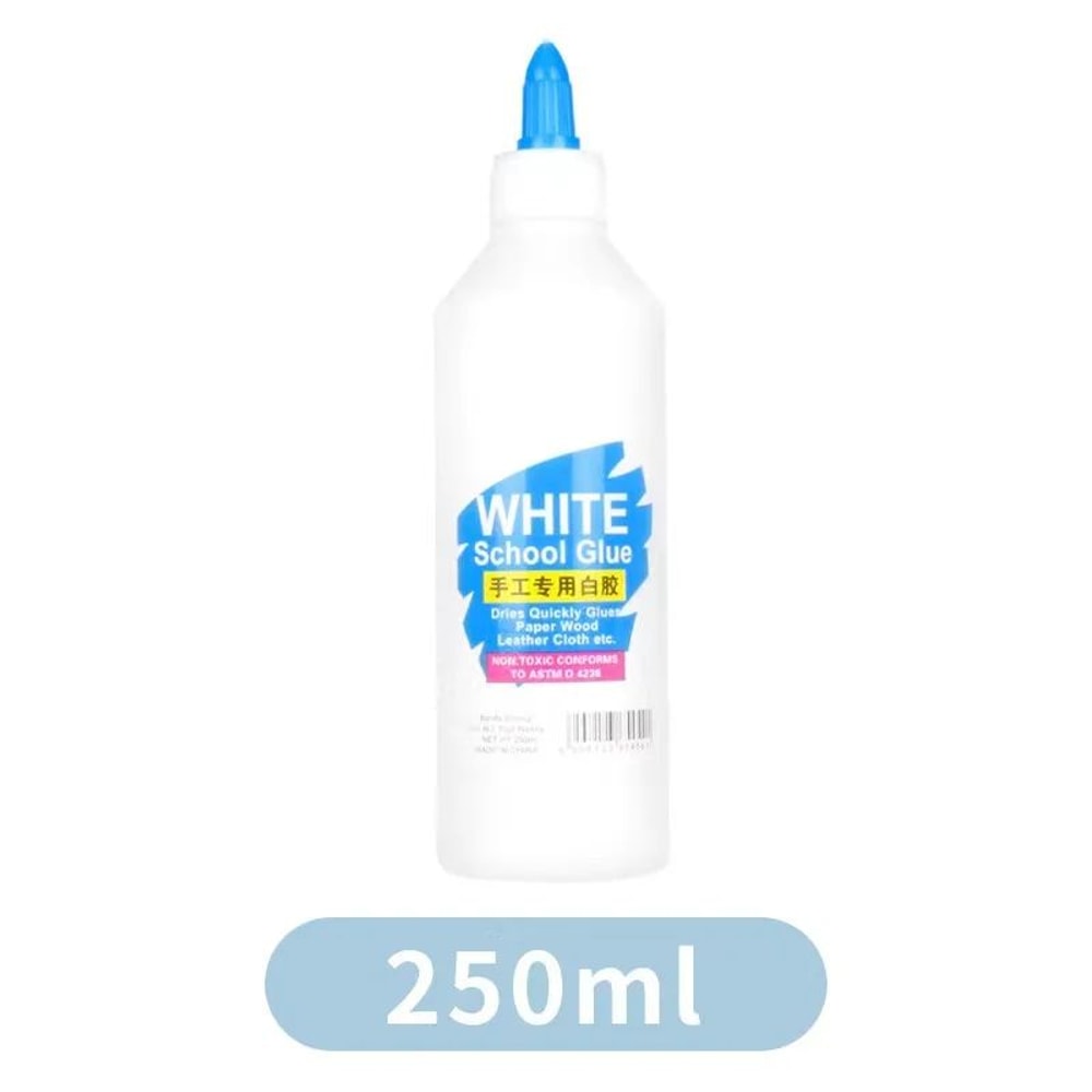 250ml FastDry White School Glue NonToxic Liquid Adhesive For Crafts Office Use 6