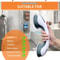 UltraGrip DualLock Suction Shower Grab Bar Portable Bathroom Safety Handle 1