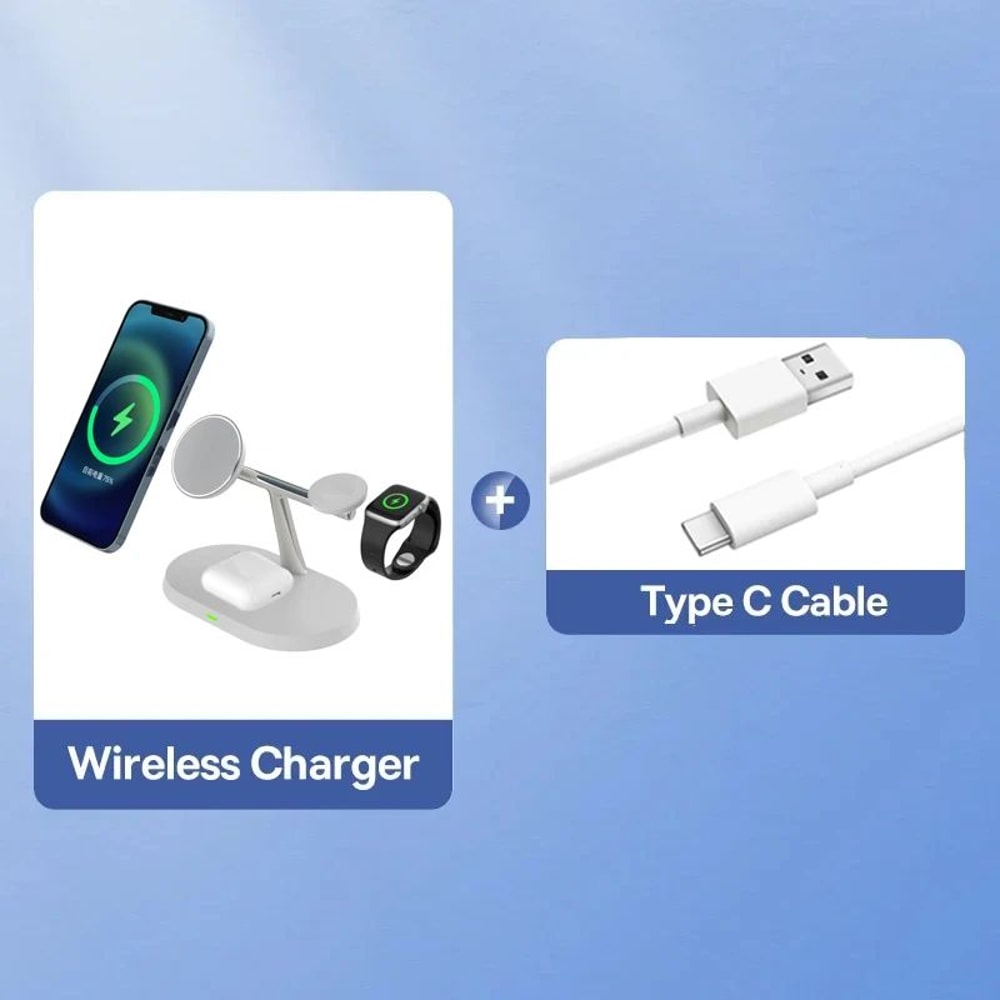 Baseus Qi2 3in1 Magnetic Wireless Charging Station Stand 15W With Cooling 6