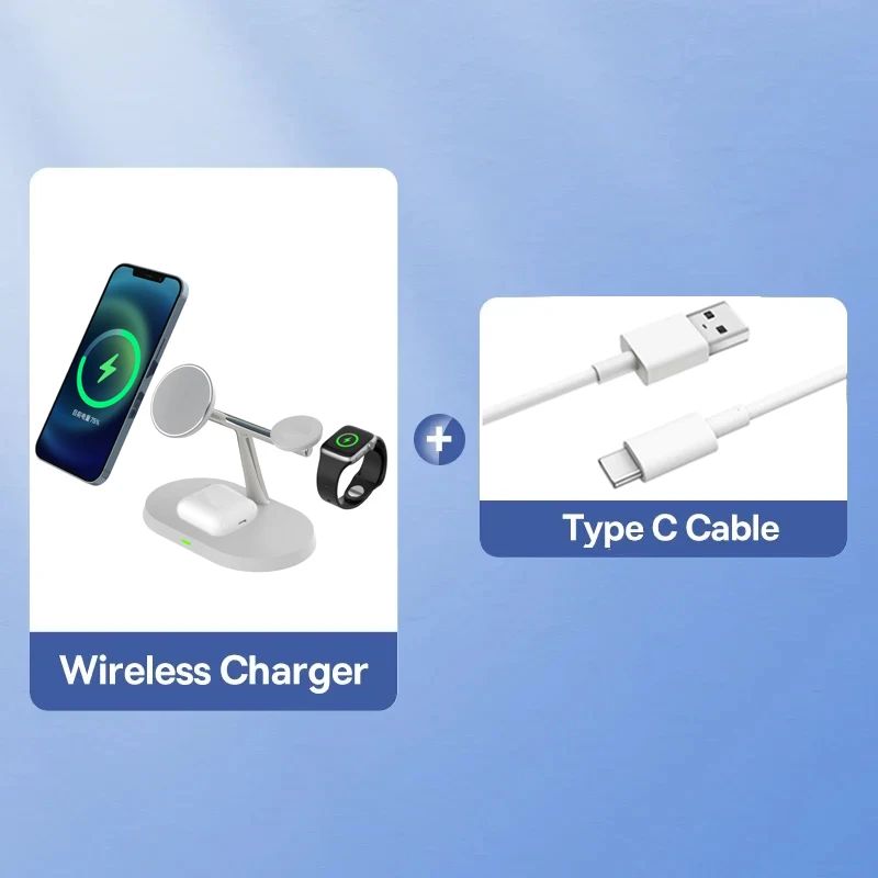 Baseus Qi2 3in1 Magnetic Wireless Charging Station Stand 15W With Cooling 6