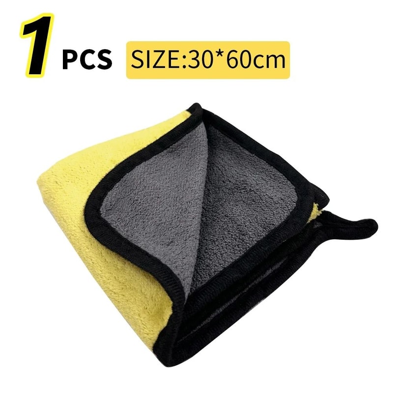UltraAbsorbent Microfiber Car Drying Towel Hemmed Car Wash Towel Detailing Cloth 118x118 In 118x23 9