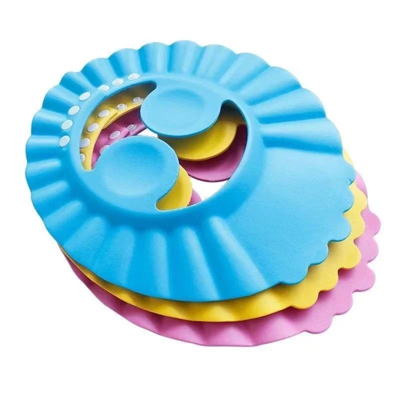 Premium Kid Shower Cap Adjustable Baby Shampoo Shield Visor For TearFree Hair Wash Ear Protection 2