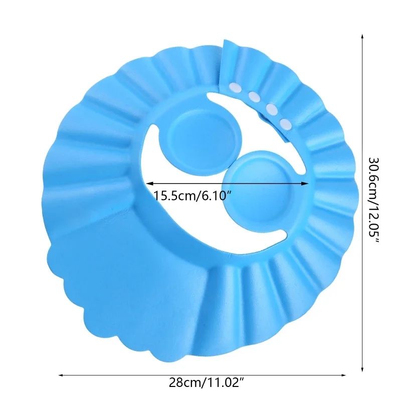 Premium Kid Shower Cap Adjustable Baby Shampoo Shield Visor For TearFree Hair Wash Ear Protection 4