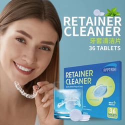 premium braces & denture cleaning effervescent tablets – deep clean oral appliance care