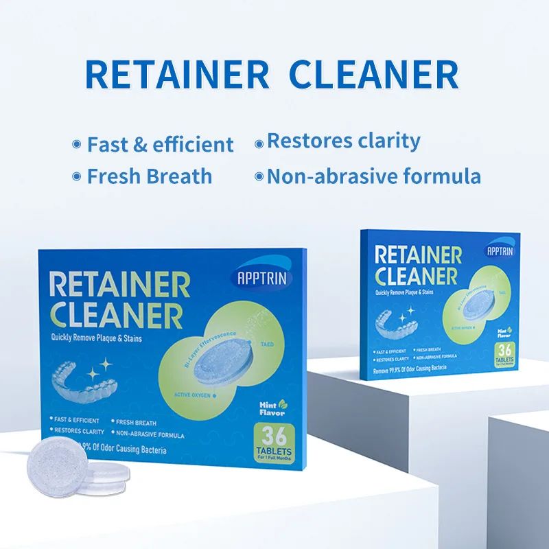 Premium Braces Denture Cleaning Effervescent Tablets Deep Clean Oral Appliance Care 1