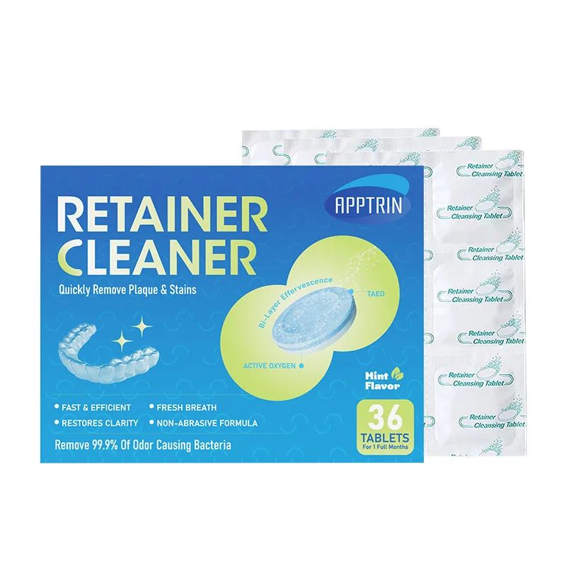 Premium Braces Denture Cleaning Effervescent Tablets Deep Clean Oral Appliance Care 4