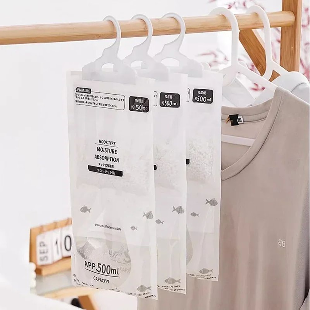 Hanging Dehumidifier Bag Moisture Absorber For Closets Small Spaces 0