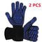 1472F Heat Resistant Gloves For Grilling And Baking NonSlip Silicone BBQ Gloves 6