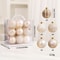 Premium Flocked Christmas Ball Ornaments Elegant Christmas Tree Decorations Window Display Orname 9