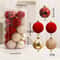 Premium Flocked Christmas Ball Ornaments Elegant Christmas Tree Decorations Window Display Orname 12