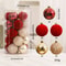 Premium Flocked Christmas Ball Ornaments Elegant Christmas Tree Decorations Window Display Orname 12